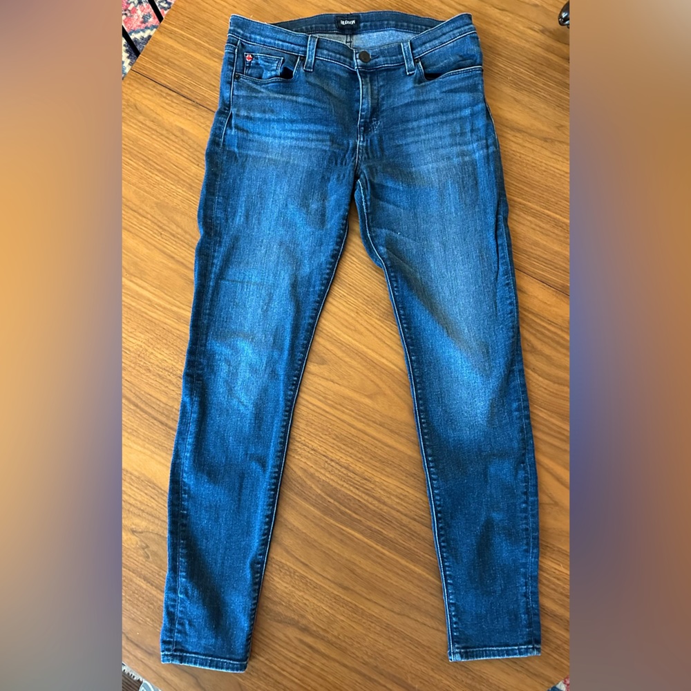 Hudson Krista Super-Skinny Jeans in Dark Wash Angora : Size 29